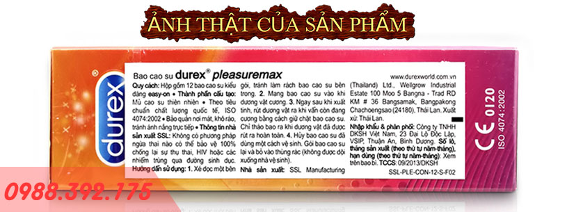 Bao cao su Durex Pleasuremax 2