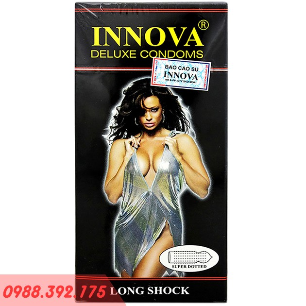 Bao Cao Su Innova Deluxe Condoms - màu đen